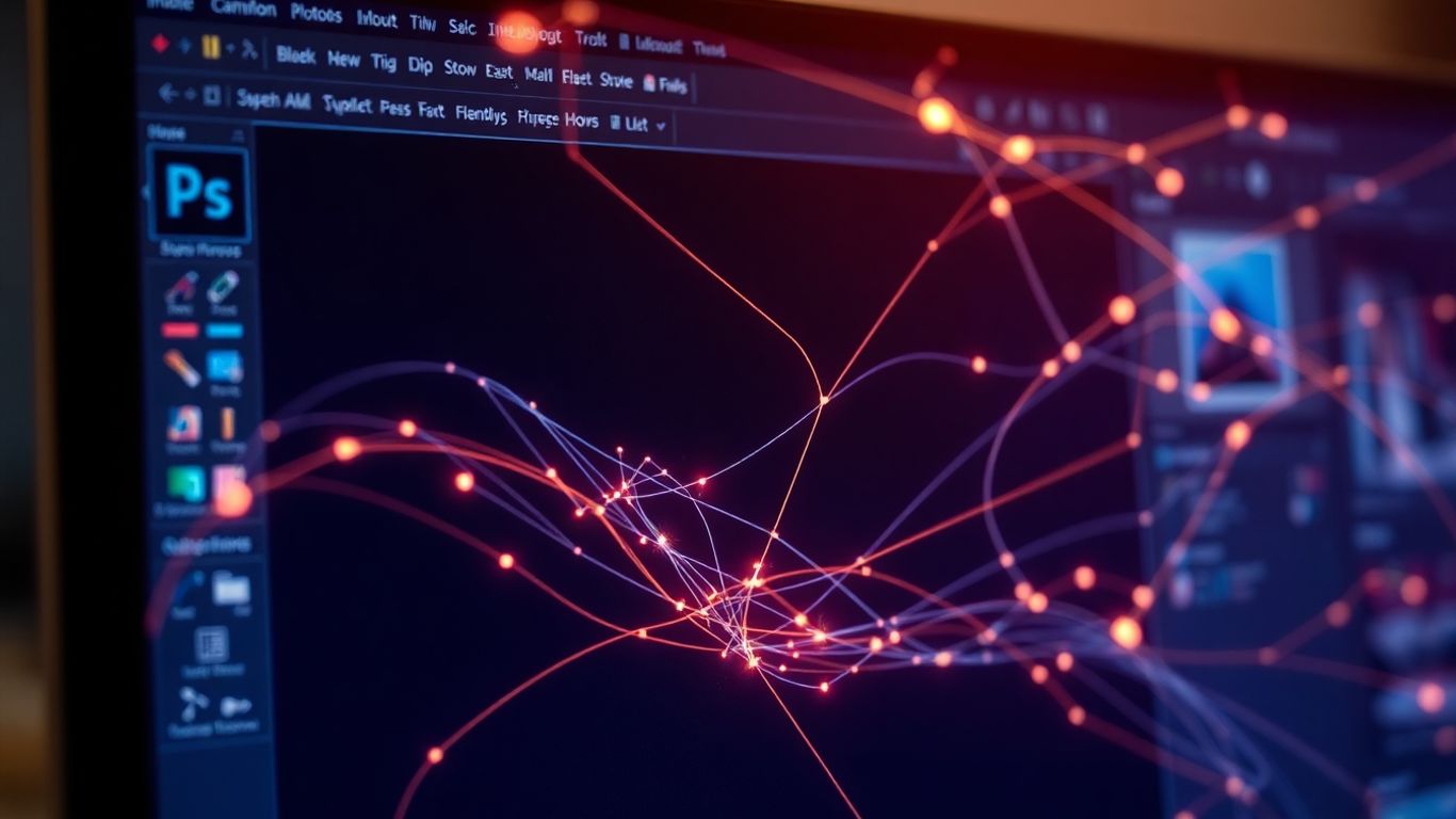 Adobe Photoshop KI 2025 Benutzeroberfläche mit KI-Elementen